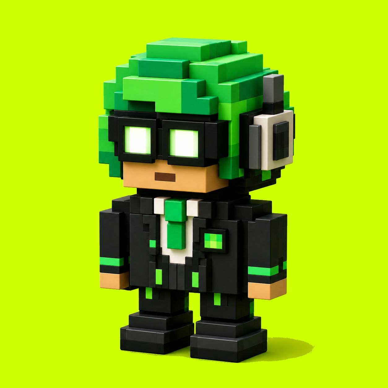 The Cipher — voxel seat holder artwork